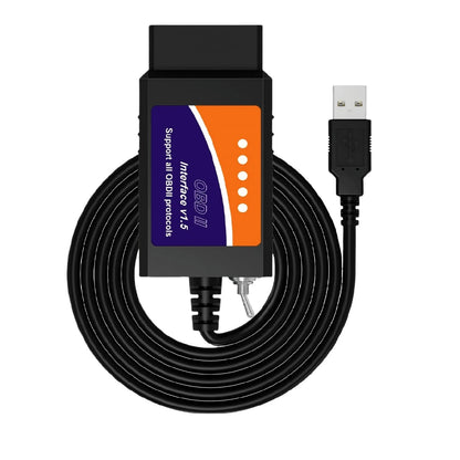 OBDMONSTER ELM327 OBD2 USB Adapter for Windows, ELMconfig Scanner with black