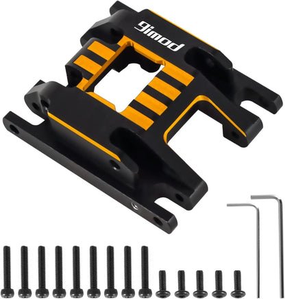 Skid Plate for 1/18 RC Crawler TRX4M Upgrade Parts, CNC Black&orange