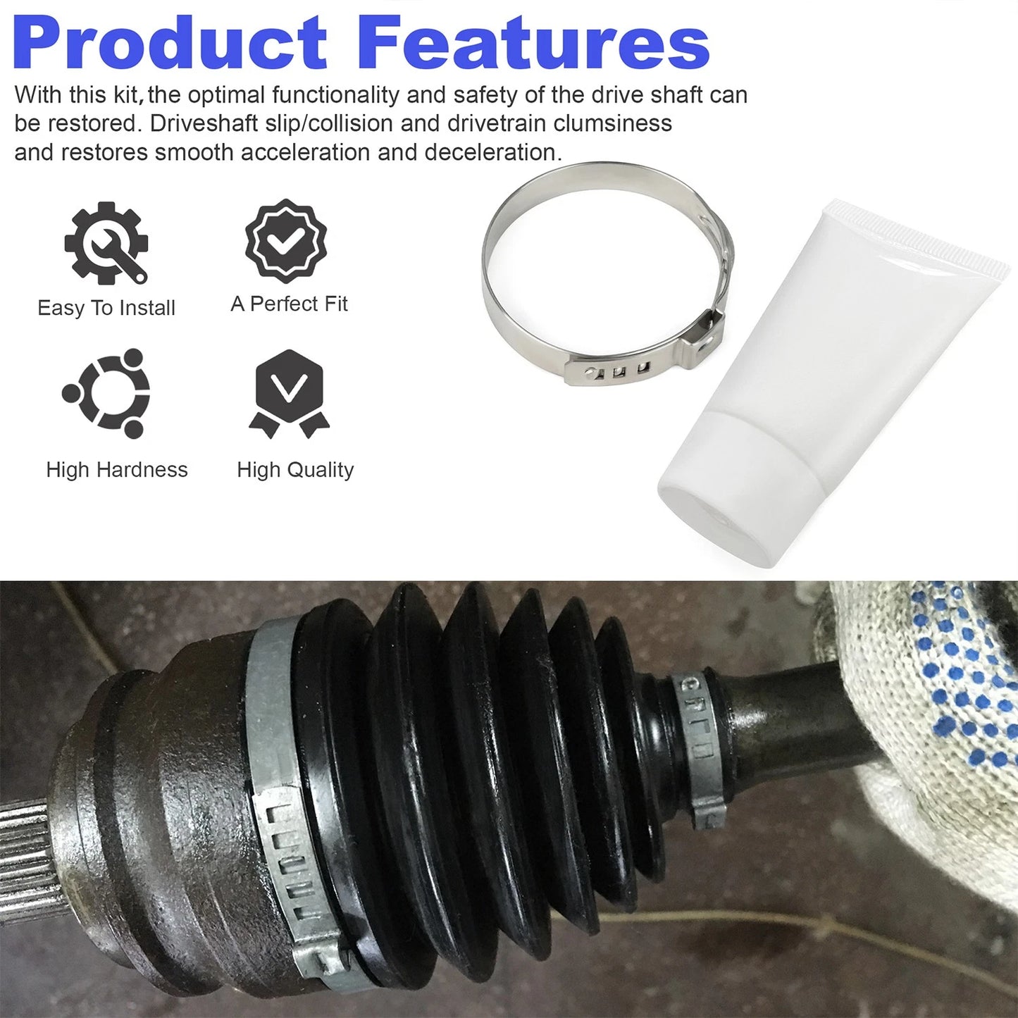 For 2009-2012 F-150 Ford Drive Shaft Boot Repair Kit 9L3Z-4W602-A 9L3Z4W602A