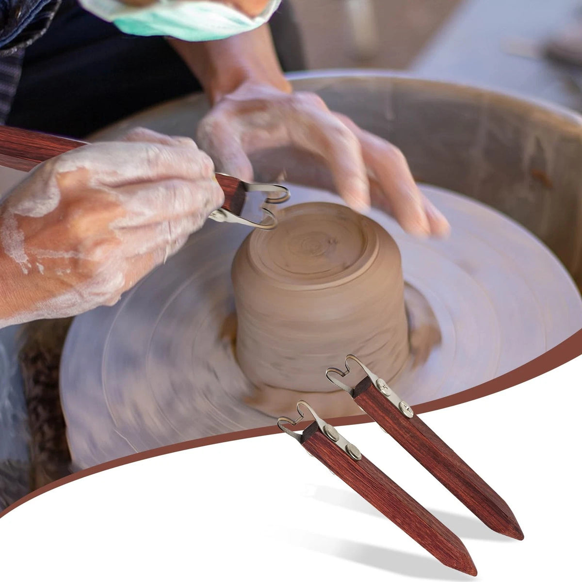 SYWAN Pottery Foot Shaper, Sturdy Crafts Model Making Trimming...