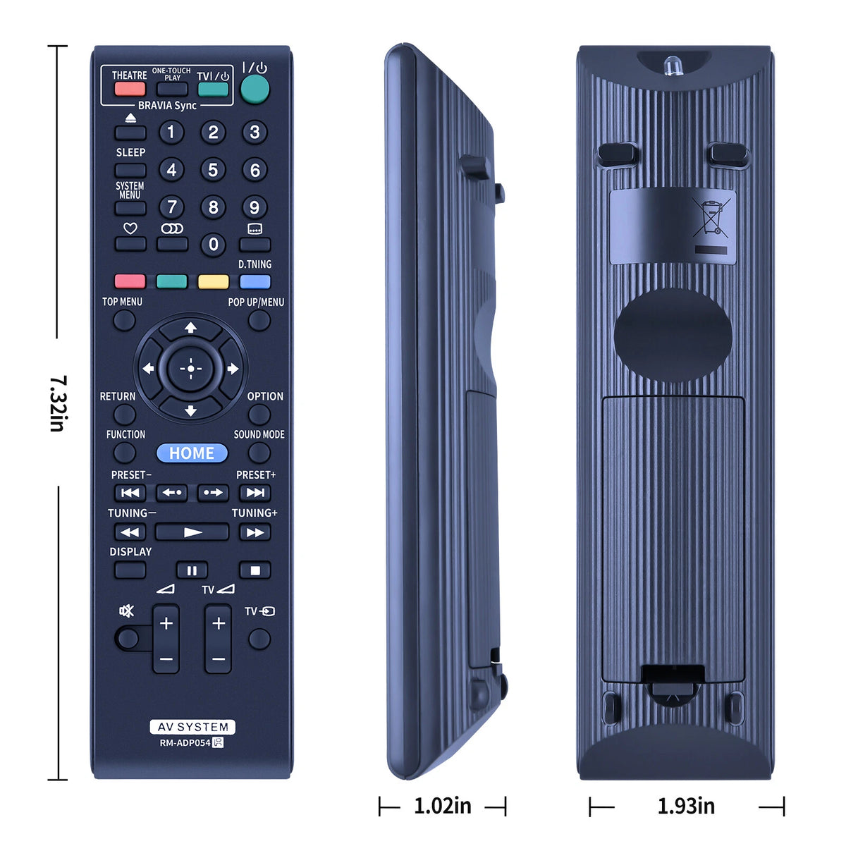 RM-ADP054 Remote Control For Sony DVD Home Theater BDV-E370 BDVE570