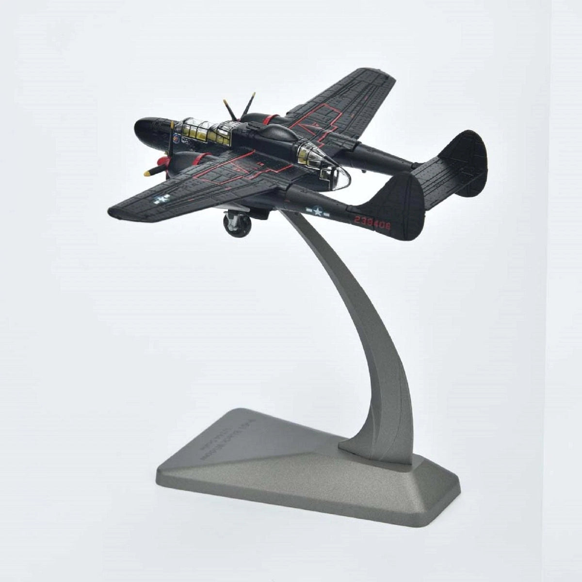 1:144 Scale WWII USAF P-61 Black Widow Bomber Aircraft Diecast Model Display F