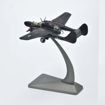 1:144 Scale WWII USAF P-61 Black Widow Bomber Aircraft Diecast Model Display F