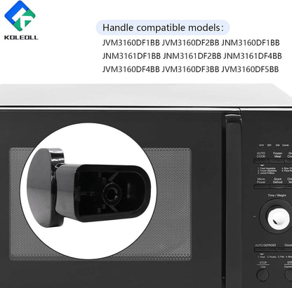 2 Pack WB06X10939 Microwave Handle Support Replace 3025051 AP5790054 Black