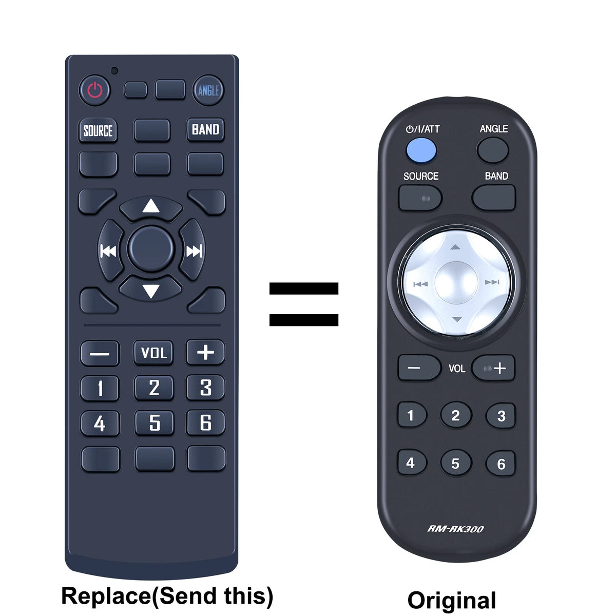 RM-RK300 Replacement Remote Control For JVC Car CD Stereo RM-RK300