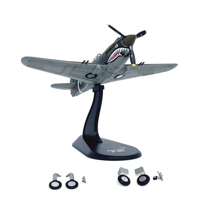 13cm Diecast Alloy 1/72 WWII US For Curtiss P-40C Warhawk Fighter 1PCS Model