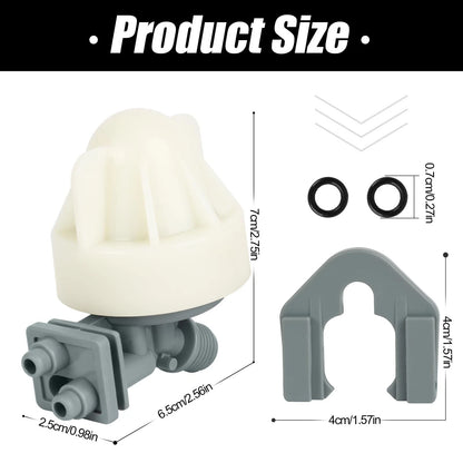 7187065 Water Softener Nozzle & Venturi Assembly, Seals & Clip Included Gray