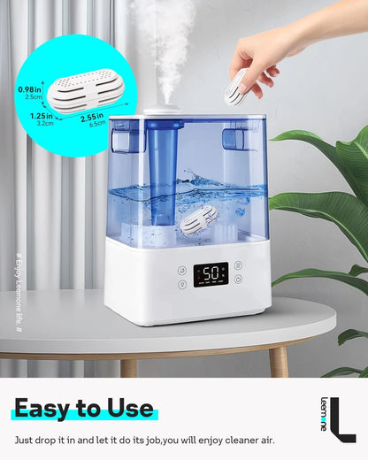 Leemone 4 Pack Humidifier Demineralization 1 Count (Pack of 4), 4 White