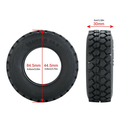 4* Rubber Tires Tyres For Tamiya 1/14 RC Tractor Truck Car Repair Parts