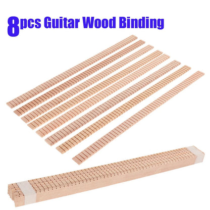 8* For Guitar Maker/Luthiers Wood Guitar Purfling Strip Exquisite Craftsmanship
