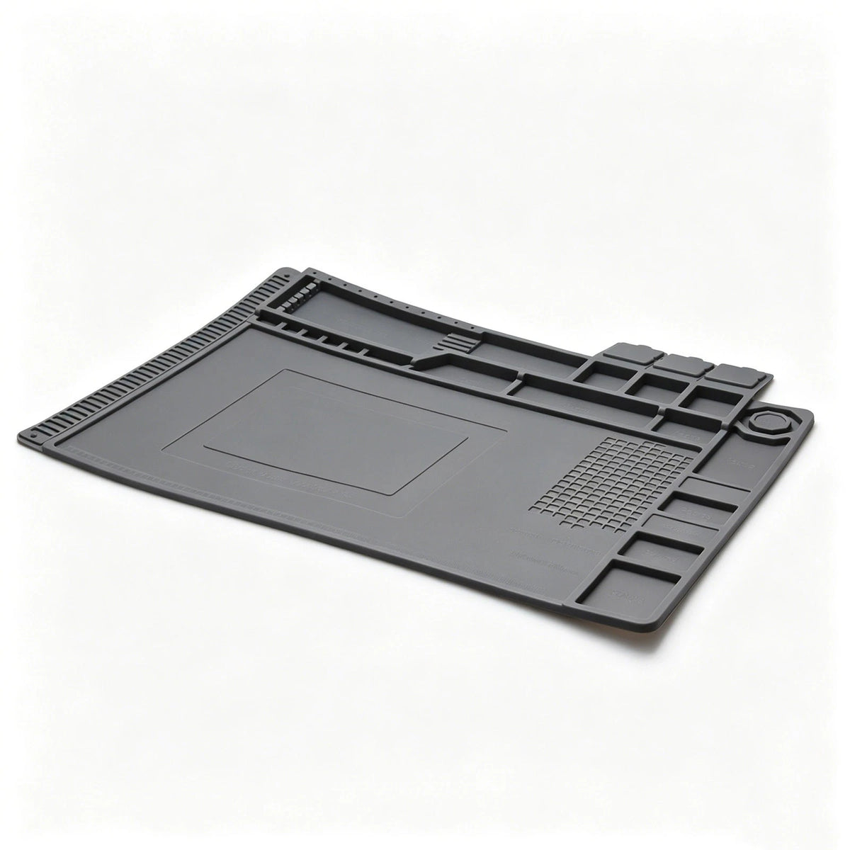 932°F Silicone Soldering Mat Flexible Magnetic Parts Tray for Watch Camera Fix