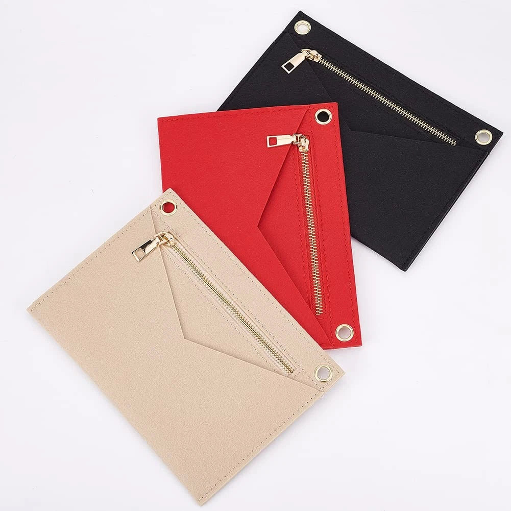 WADORN Crossbody Purse Conversion Kit for LV Kirigami Pochette, Felt Black