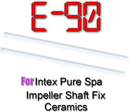 for Intex Pure Spa Hot Tub Impeller Pump Shaft Fix E90 Errors, Ceramics 2Pcs