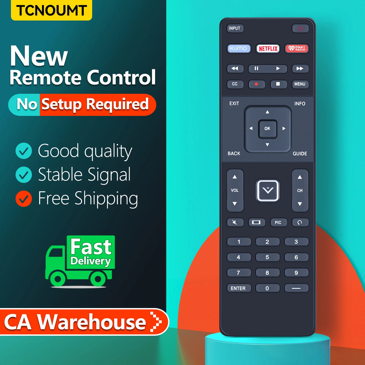 XRT122 Remote For Vizio Smart TV D32-D1 D32H-D1 D32X-D1 D39H-D0 D40-D1 D40U-D1