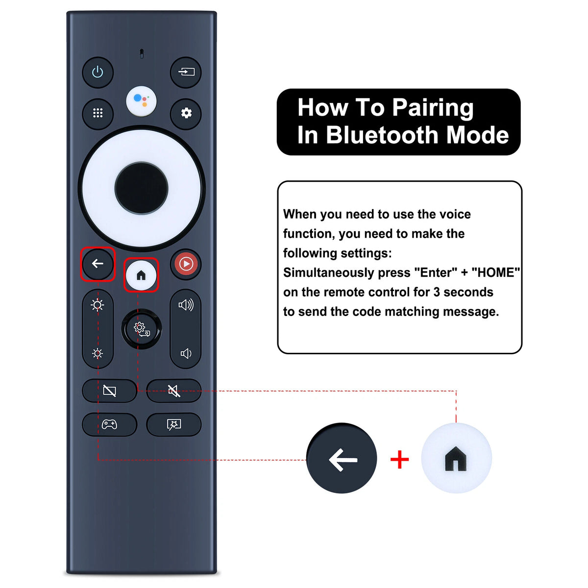 Voice Remote Control For Epson EpiqVision Ultra LS800 Ultra Laser Projector