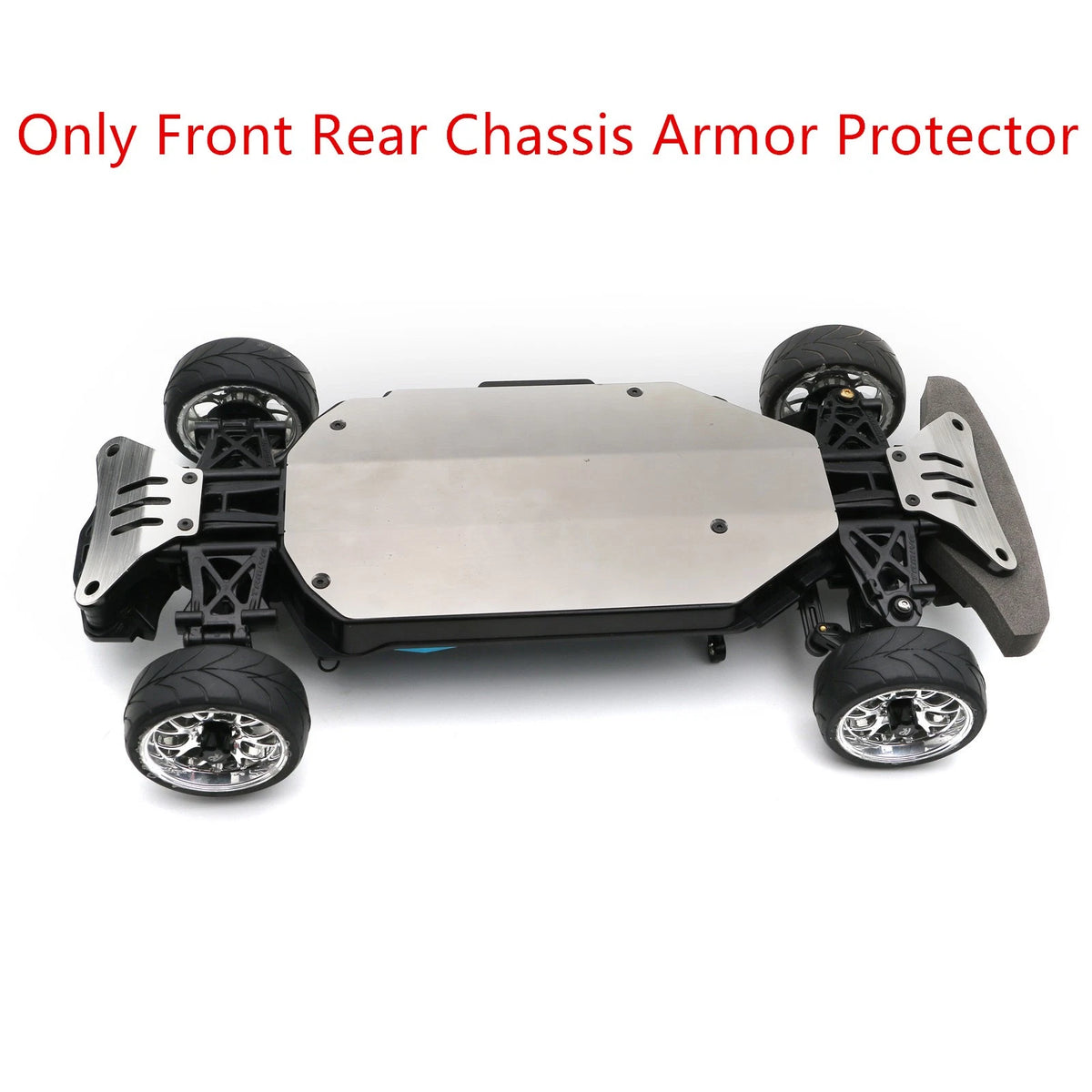 1/10 RC Car Stainless Steel Front Rear Chassis Armor Protector For Tamiya TT-02