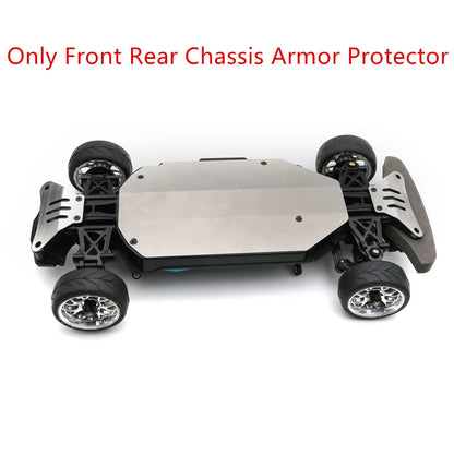 1/10 RC Car Stainless Steel Front Rear Chassis Armor Protector For Tamiya TT-02