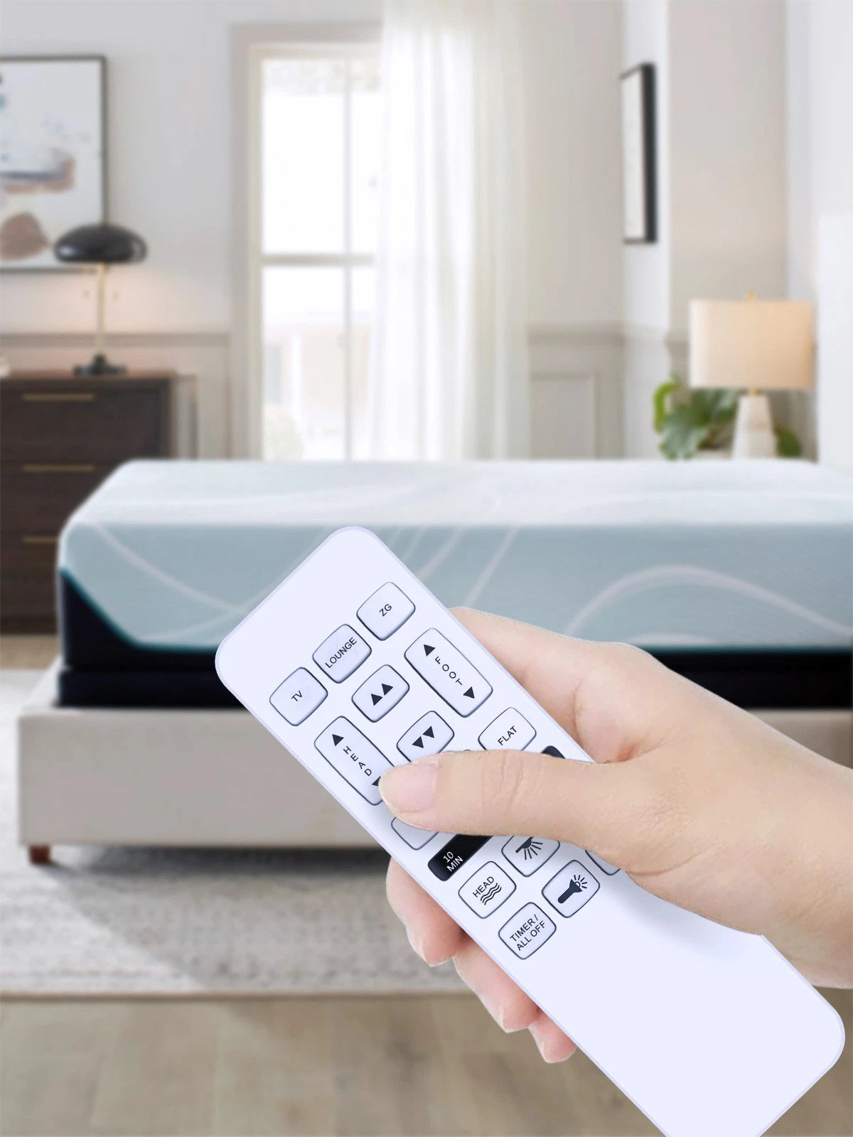 HJH55 Remote Control For Easy Rest /BedTech Adjustable Bed Base White