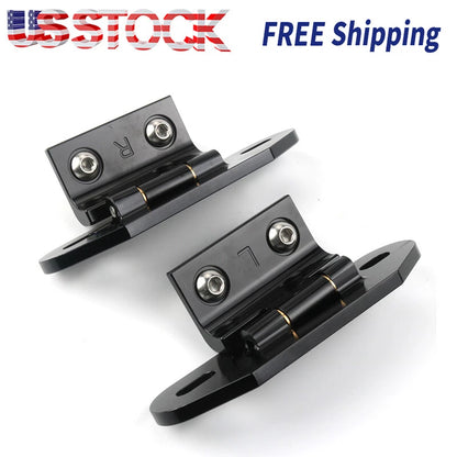 Billet Aluminum Rear Hatch Hinges Black Pair For 1982-1992 Camaro/Firebird