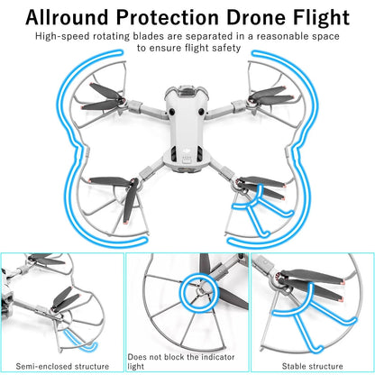 Craznick Mini 4 Pro Accessories Bundle: with Propellers Blades Guard Landing...