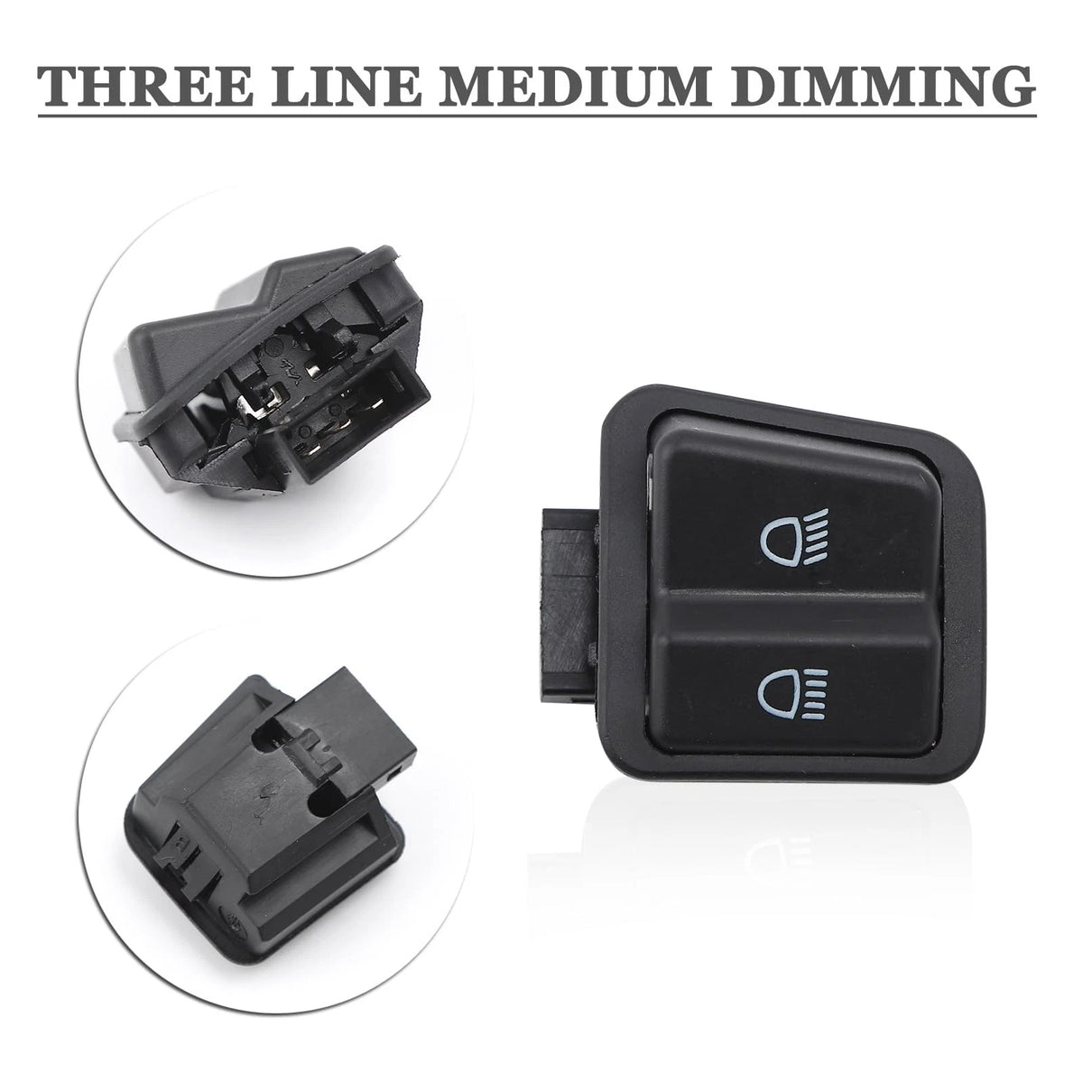 Mokuo Motorcycle Handle Switch Button in PP Material Compatible with Chinese...