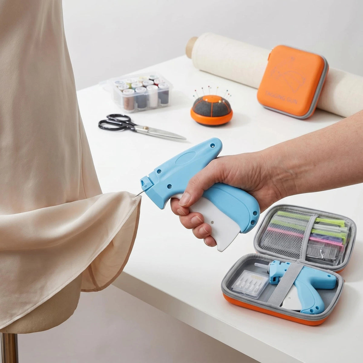 Stitch Gun for Clothes, Handheld Quick Clothing Fixer - No Sew Sewing Kit...