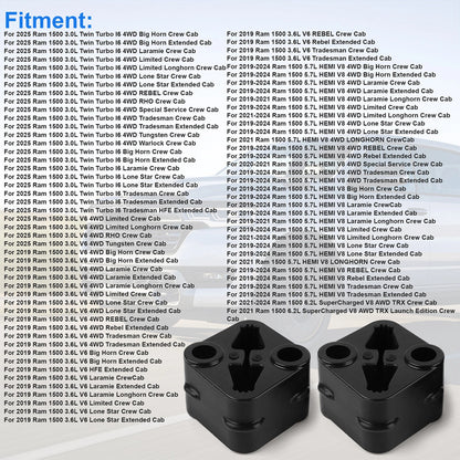 FOR 2019-25 RAM 1500 EXHAUST SUPPORT ISOLATOR 68519121AA,68335439AA, 68410310AB