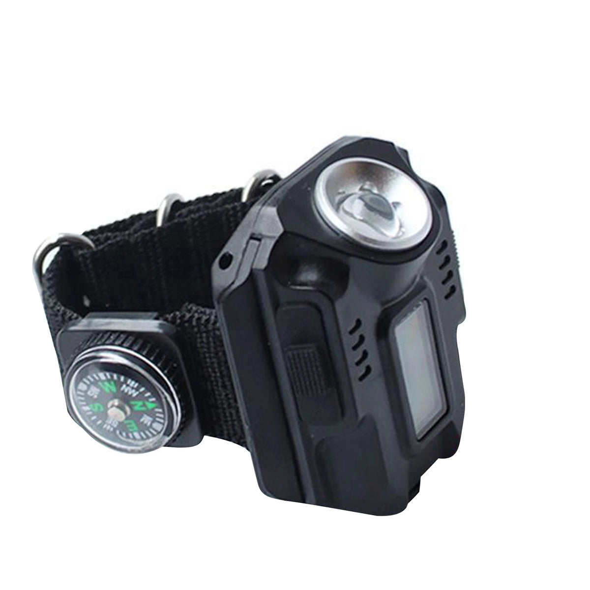 Flashlight LED Torch Compass Tactical LED Rechargeable Outdoor Sport Watch