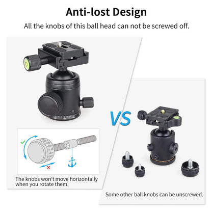 Tripod Ball Head, Camera Tirpod Head Mount 36MM Diameter B36N, B36N