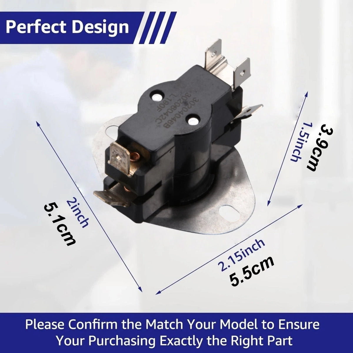 Furnace Limit Control Switch 626458R L190F For Nordyne B6BV Series Models Unit