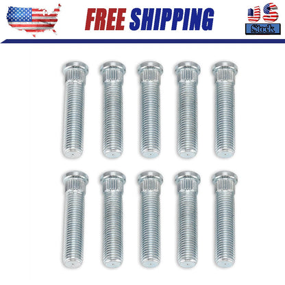 10PCS 1/2" Longer than Stock Wheel Stud Lug Bolt Fits 1982-2004 Chevy S-10, S10