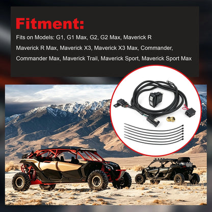 Smart LED Light Bar Switch Wiring Harness For Can-Am Defender HD11 715009886