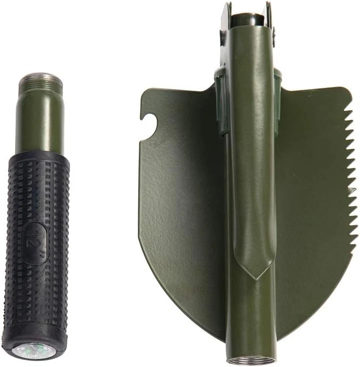 Gardening Folding Shovel Military Camping Survival Gear Green