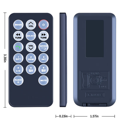 Remote Control For Dual XDM280BT, DXDM228BT, DXDM227BT, DC426BT, XDM420BT
