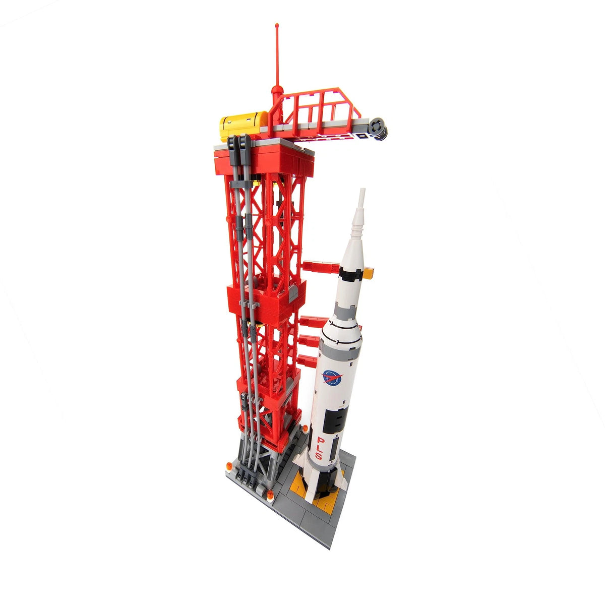 Block Builder Rocket Launch 11 inches x 4.75 x 3.14 inches, White