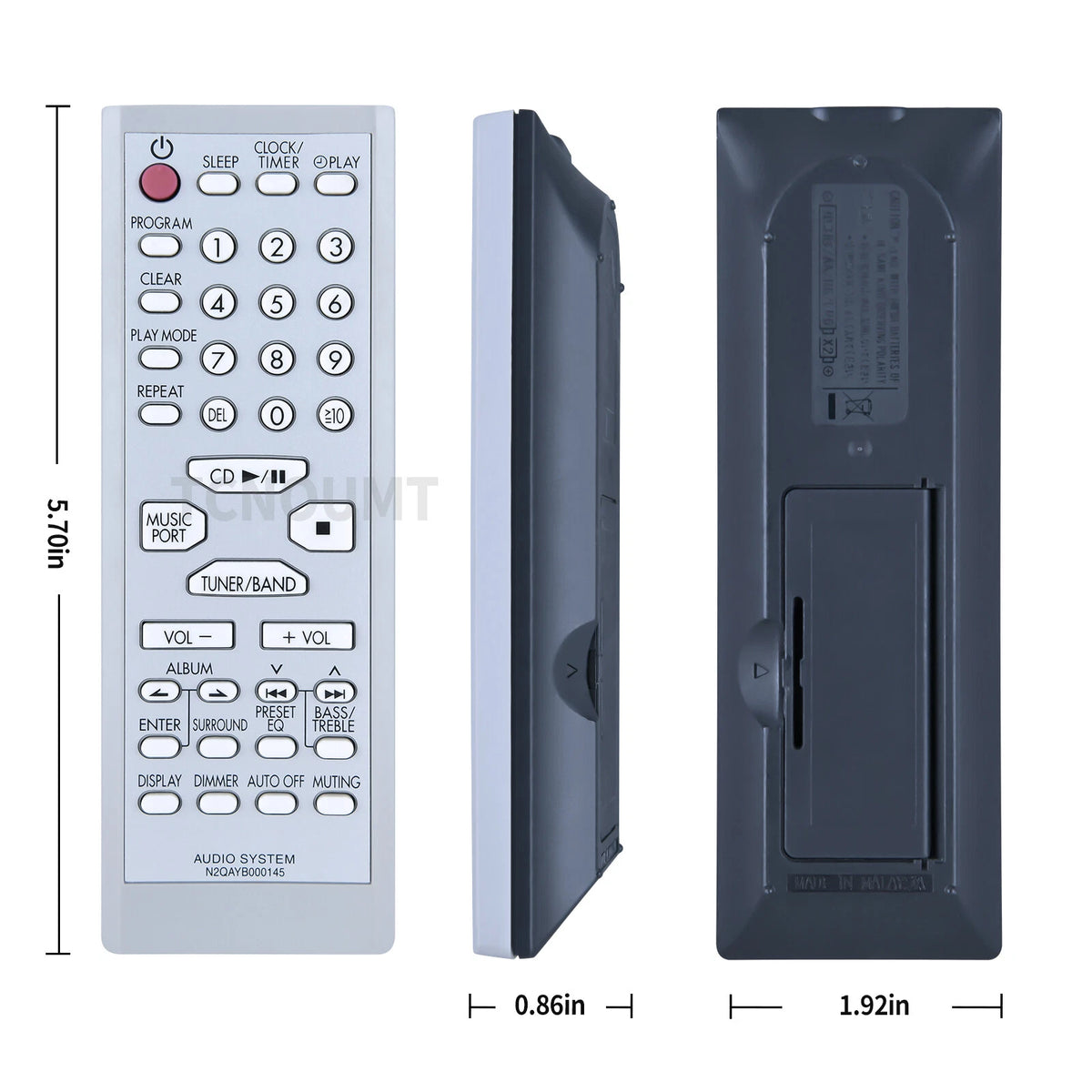 N2QAYB000145 Remote Control For Panasonic CD Stereo Audio System SA-PM4