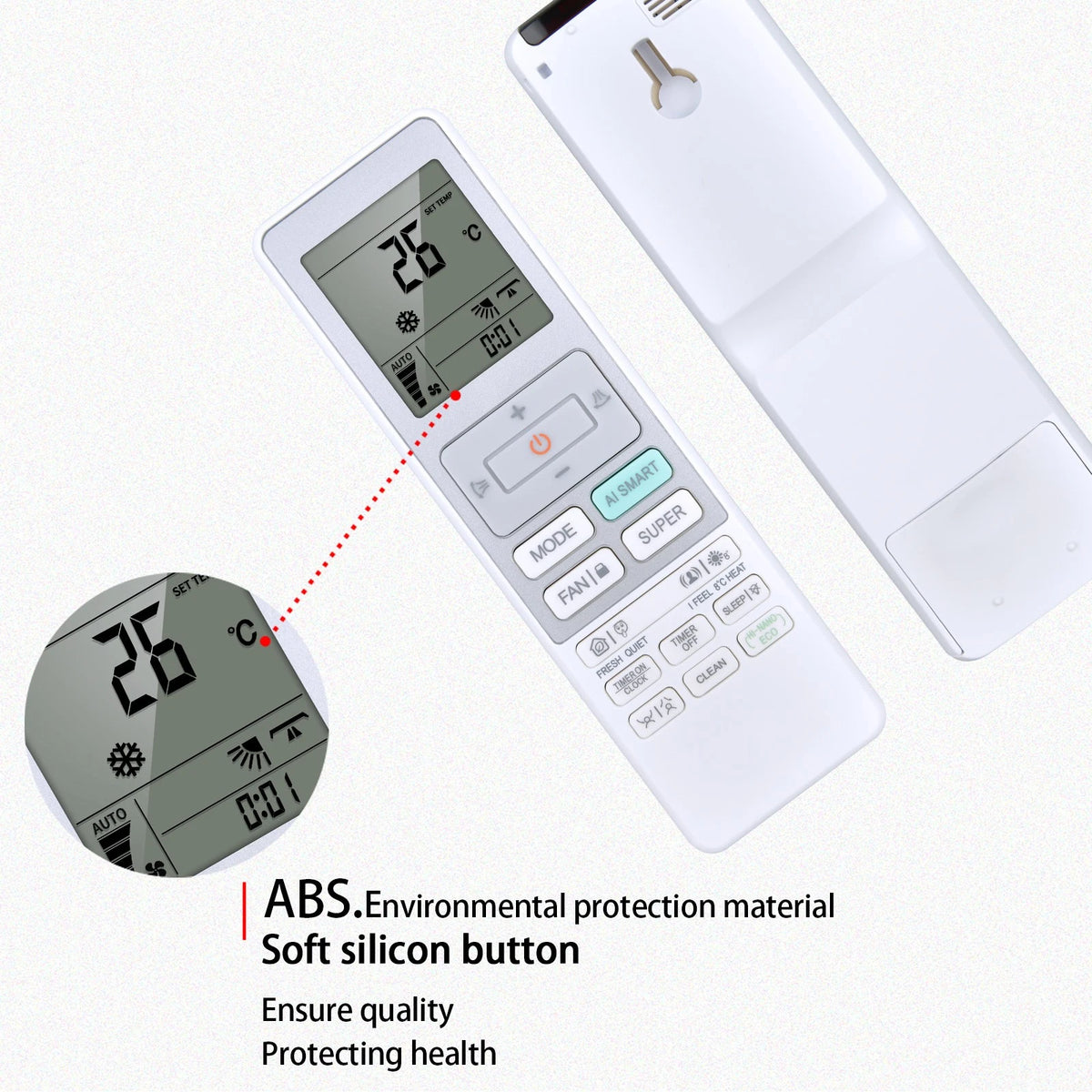 Replacement Remote Control For Hisense Air Conditioner RCH-RTY4-0(HSN)