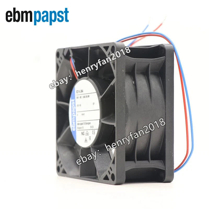 Ebmpapst 8214JH4 Axial Fan DC 24V 39.6W 1.65A 80*80*38MM 2-wires Cooling Fan