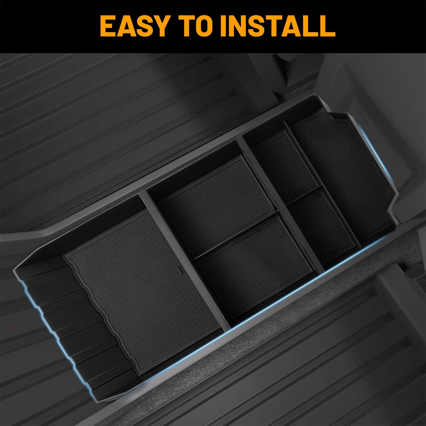 Floor Center Console Organizer for Tesla Cybertruck 2024