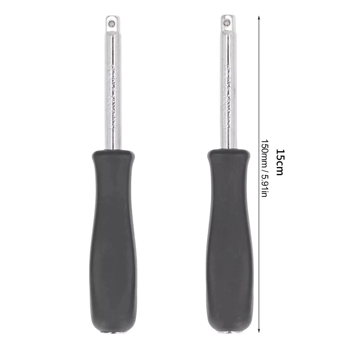 2 Pack 1/4" Drive Spinner Screwdriver Handle for 6.35mm Socket Bits Extension