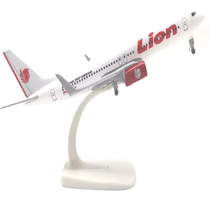 1:350 Scale Diecast Alloy Lion Air B737 Airplane Aircraft Model Souvenir Display