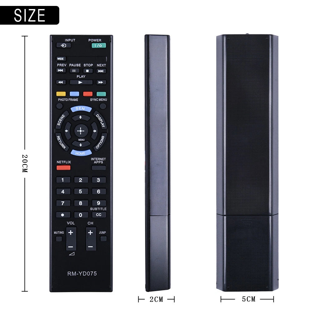 RM-YD075 Remote Control For Sony Bra TV KDL40EX64 KDL-46EX645 KDL-55EX640