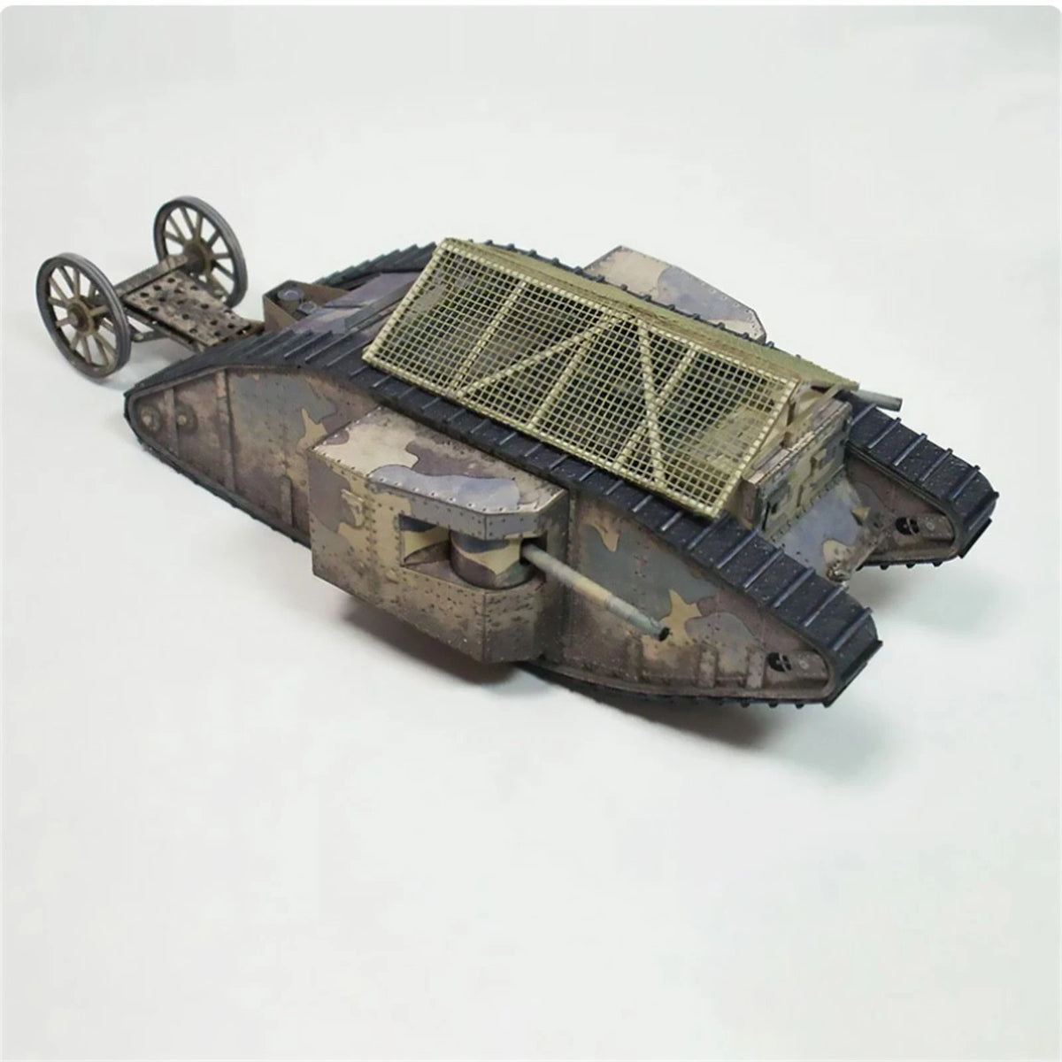 1:35 WWI British Mark.I Male Tank Souvenir Model DIY Unassembled Paper Kit