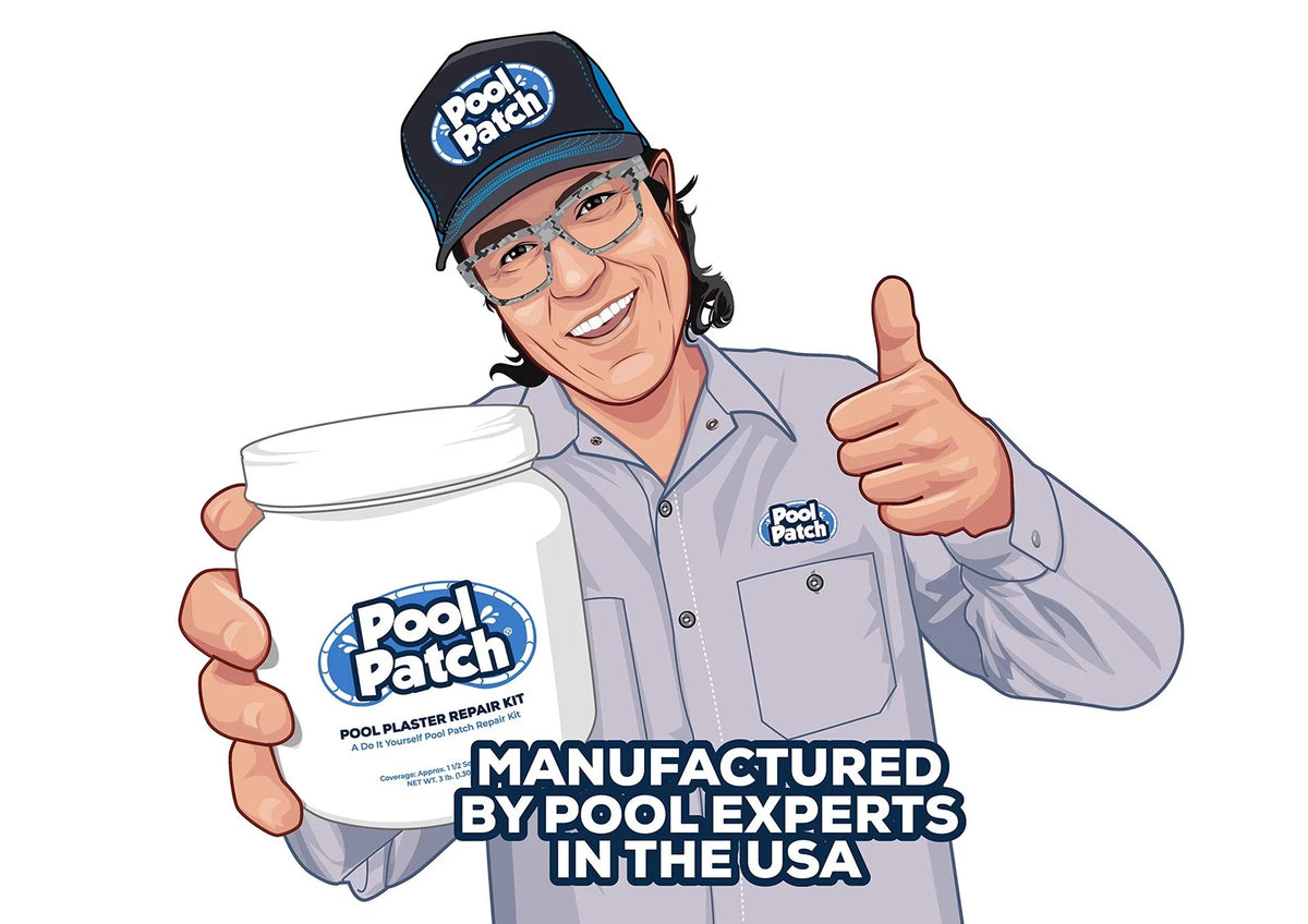 Pool Patch White Plaster Repair Kit (3lb) – Professional 3-Pound,