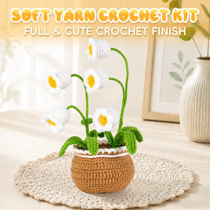 LUDOTEK Crochet Kit for Beginners,Bell Orchid Bell