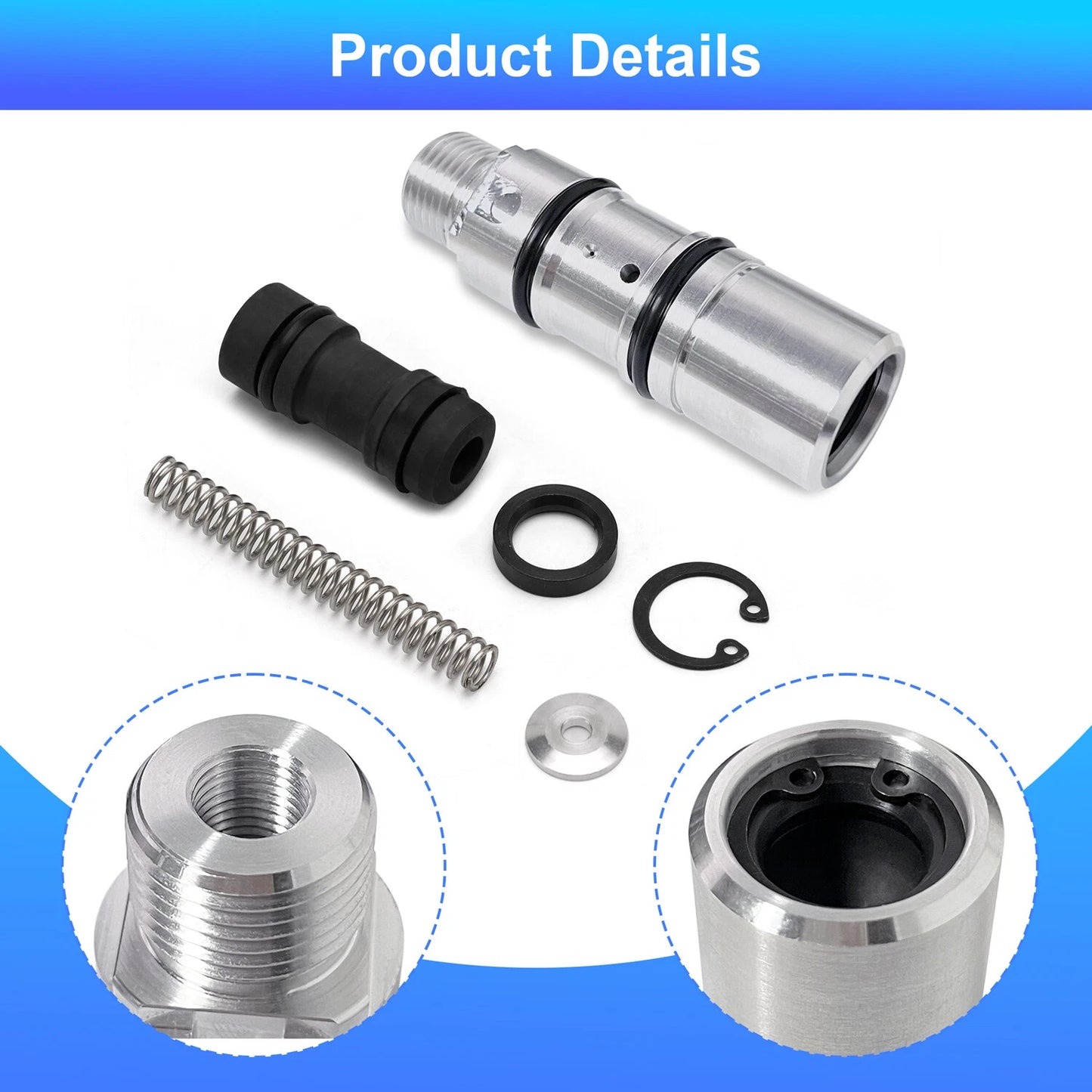 Rear Brake Master Cylinder Rebuild Kit For 1987-2003 Sportster:Replaces#42382-87