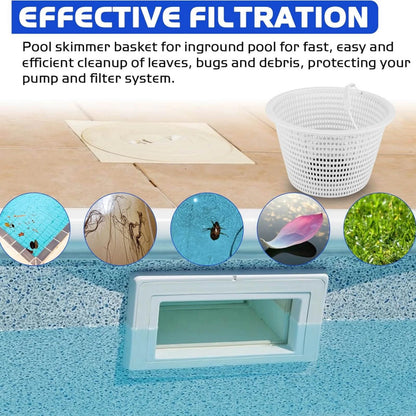 1Pc  Pool Skimmer Basket For Pentair 08650-0007 Sta-Rite U-3 Skimmer Basket;