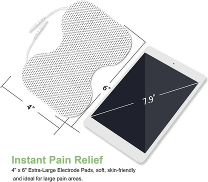 Tens Unit Electrode Pads for Shoulder Waist & Knee 4 * 6" Large Butterfly...