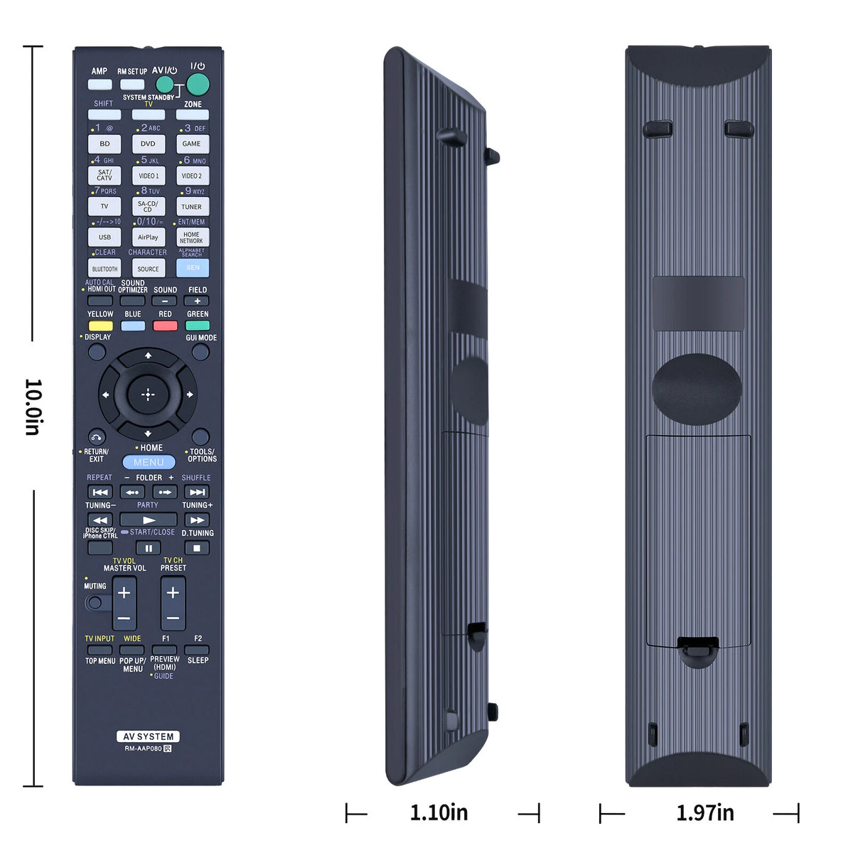 RM-AAP080 Remote Control For Sony Receiver STRDA1800ES 1-490-456-11