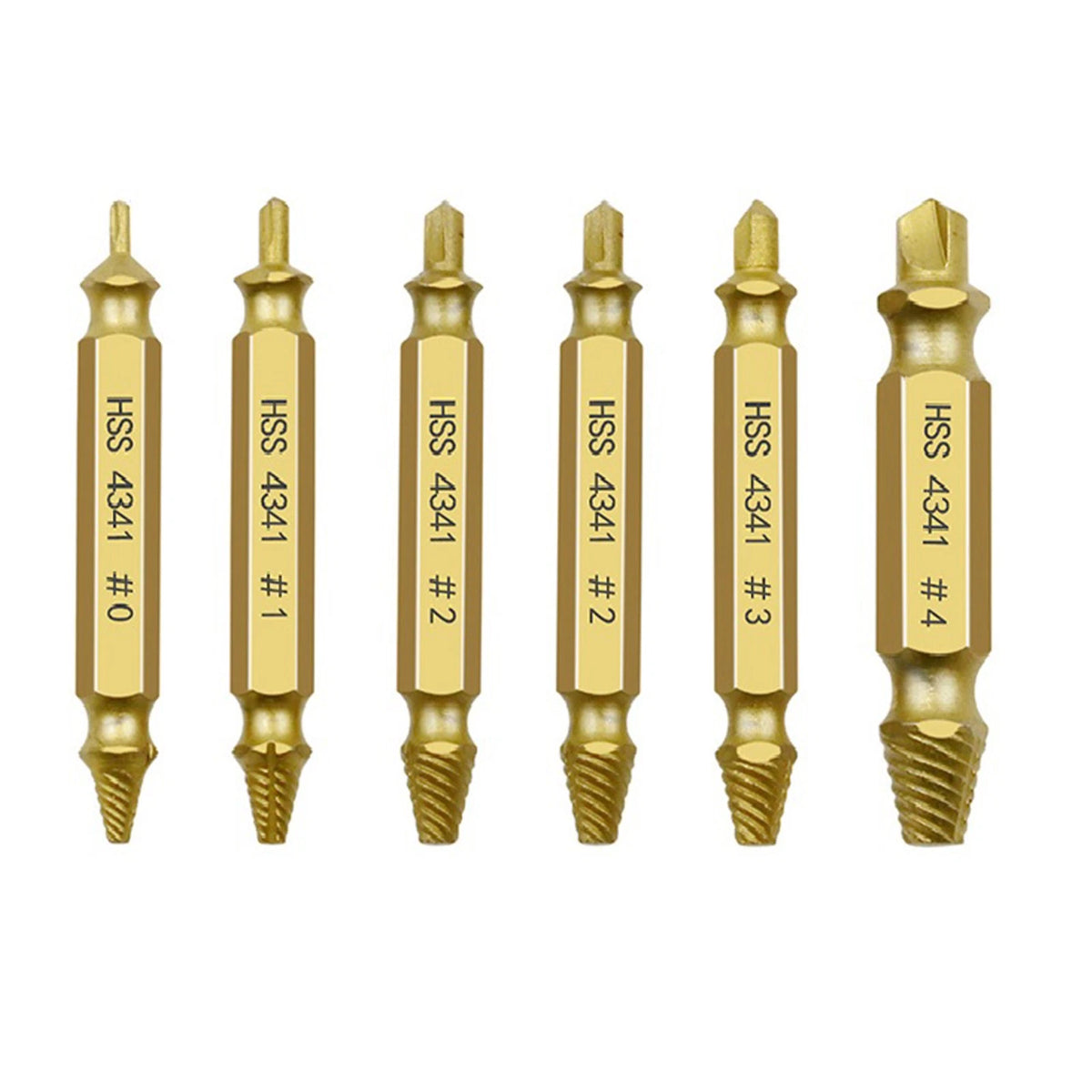 6*Damaged Screw Carbide Tip Extractor Drill Bit Broken Screw Bolt Remover Tool